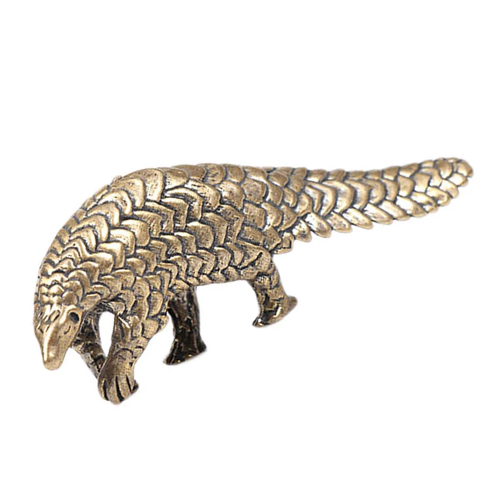 

Pangolin Small Bronze Vessel Adornment Office Desktop Decor Brass Ornament Craft