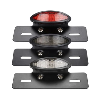 Indicatore di direzione posteriore a LED per moto, freno di coda integrato, lampada per licenza di marcia, gruppo fanale posteriore universale per moto