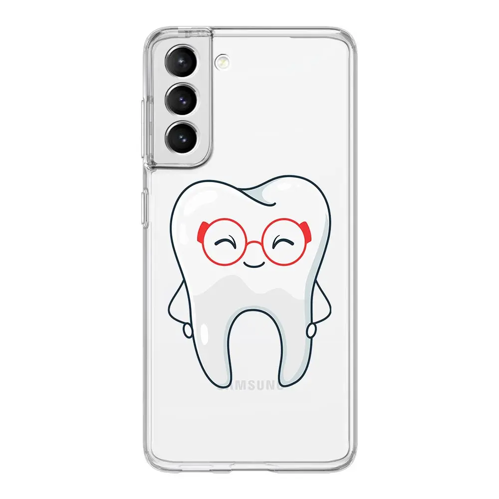 Cute Dentist Teeth Design Soft Clear Phone Case