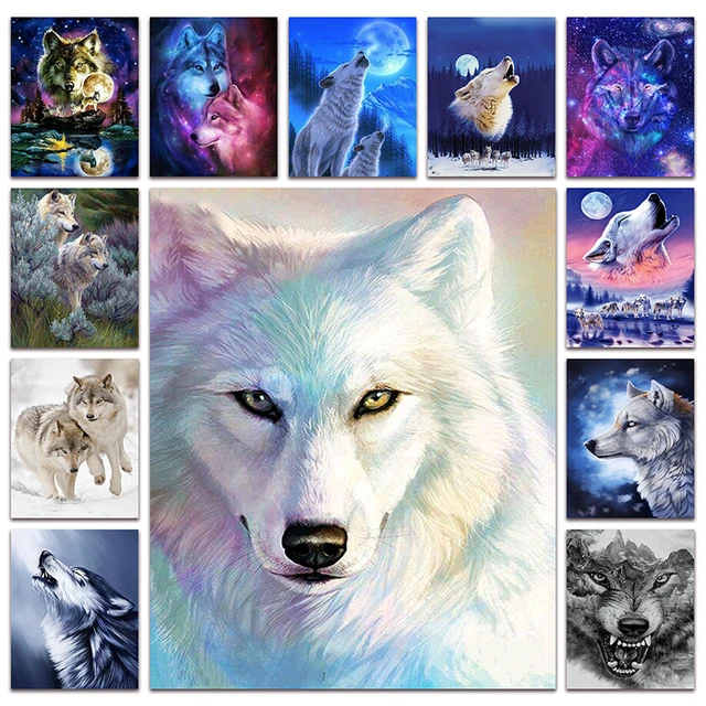 Diamond Art Animals 5D DIY Diamond Painting Dog Bird Wolf Horse Cow Cross  Stitch Kits Mosaic Picture Full Drill Home Decoration - AliExpress