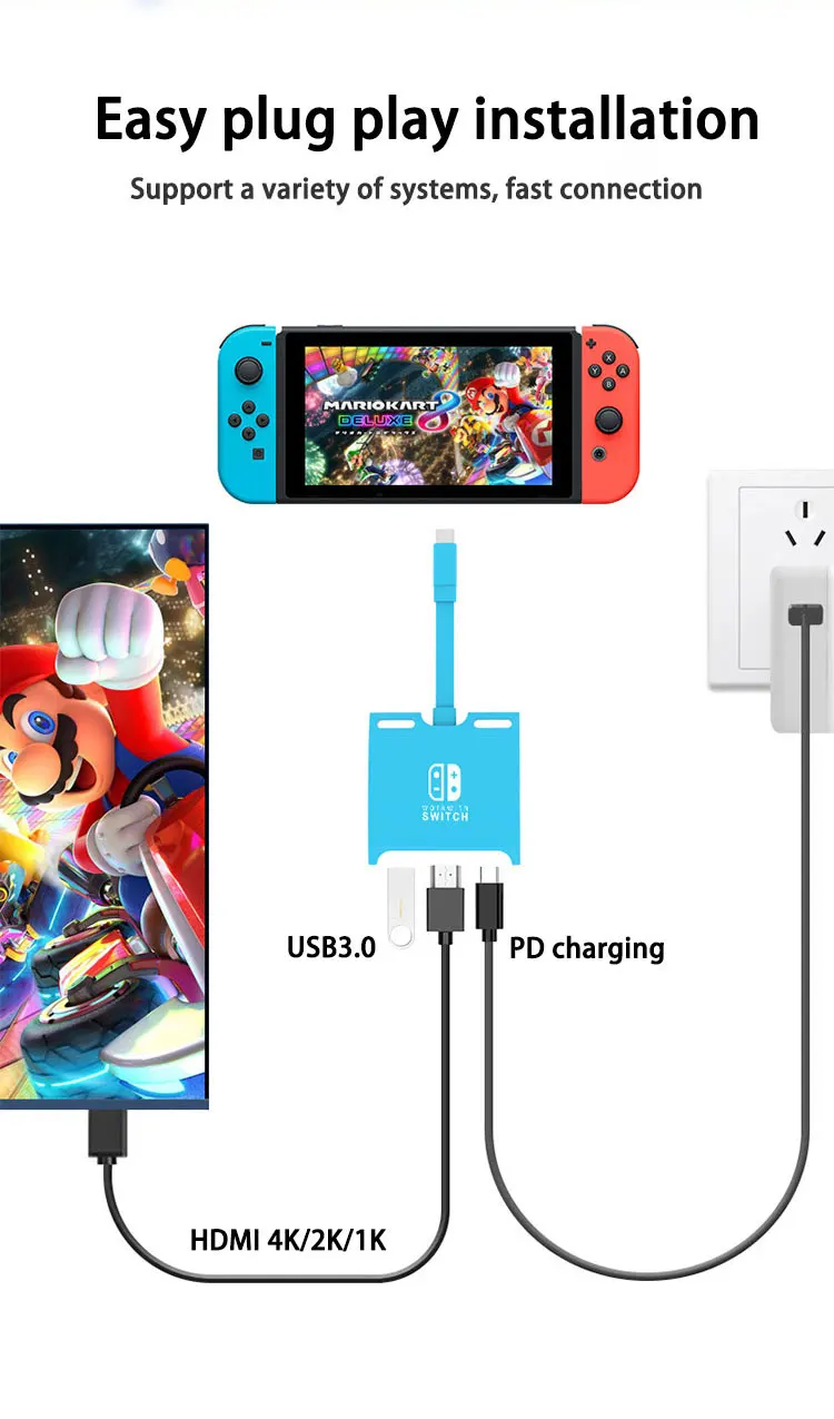 To Connect Nintendo Charging A Switch Without A Dock Connect A - Main Image