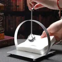 Napkin Rack Tissue Dispenser Light Luxury Crystal Ball Metal Tissue Holder Paper Napkin Serviette Rack Dispenser for Kitchen 2