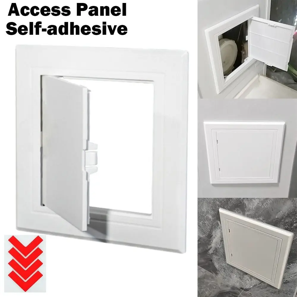 1pc Self-adhesive Access Panel Inspection Hole ABS Access Doors Wall Ceiling White Hatch Cover Universal Plastic Push-Type access panel