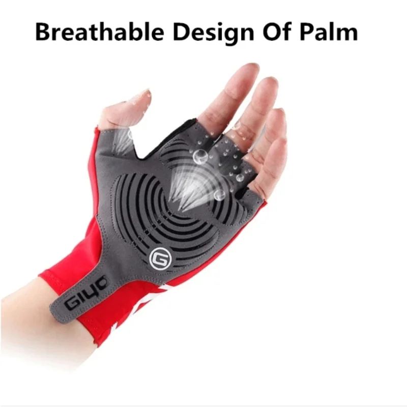 GIYO Gel Sports Cycling Gloves Half Fingers Touch Screen Road Bike MTB Women Men 5