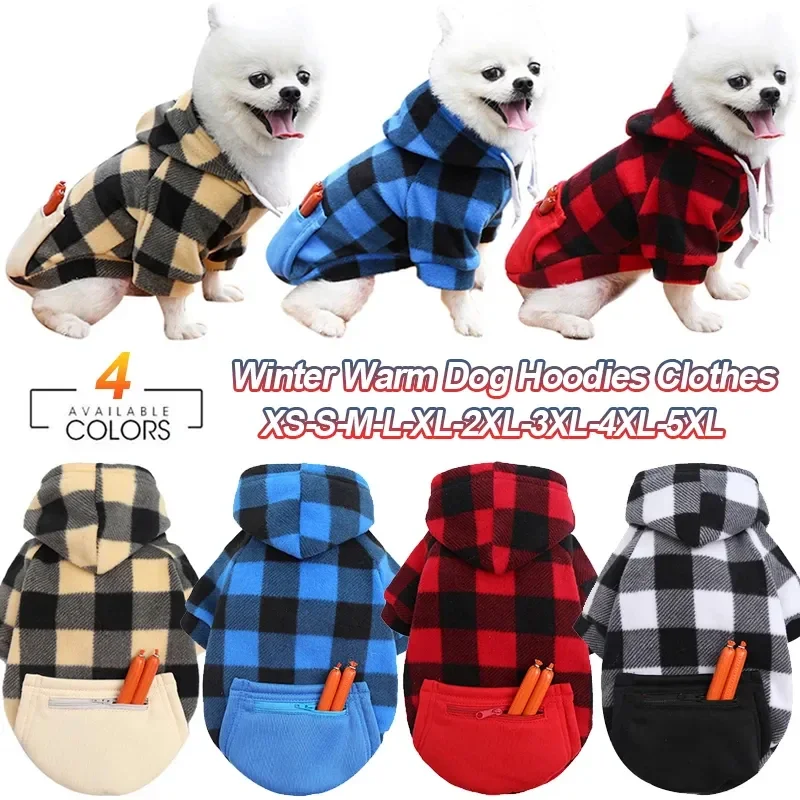 Dog Sweater for Small Dogs Winter Warm Dog Hoodies Pet Sweater