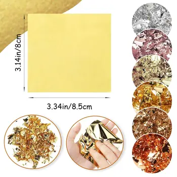 Gold Silver Copper Leaf Sheets 1