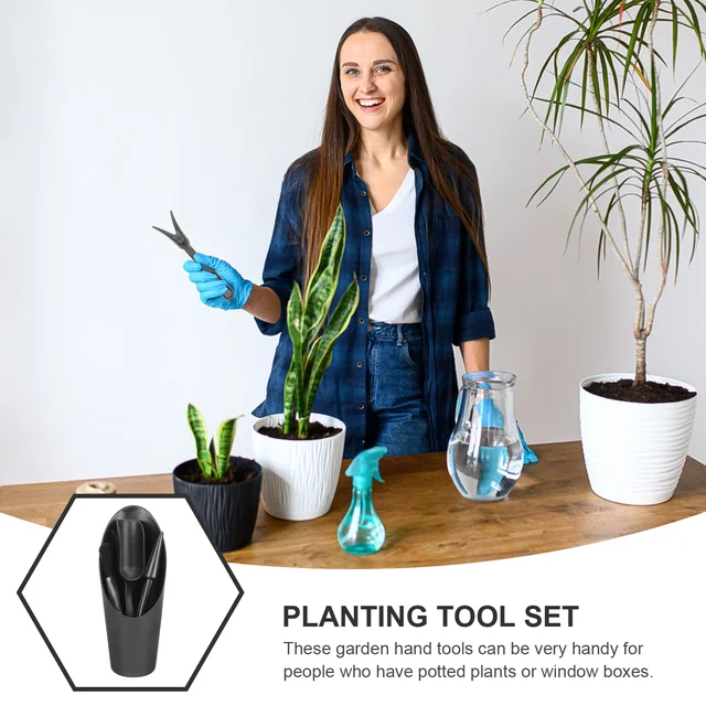 2 Készlet Transzplanter Ajándékok Szerszámkészlet Bonsai Kertészkedés Kézi Szerszám Kultivátor Műanyag Kertészeti Munka Kellékek - Image 4