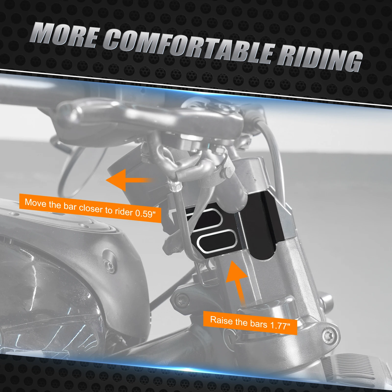 Für Harley Sportster S RH1250S 2021 2022 2023 2024 Lenker Riser 1,77 "Lenker Clamp Mount Revolution Max RH 1250 S 2021-24 – Detail 11