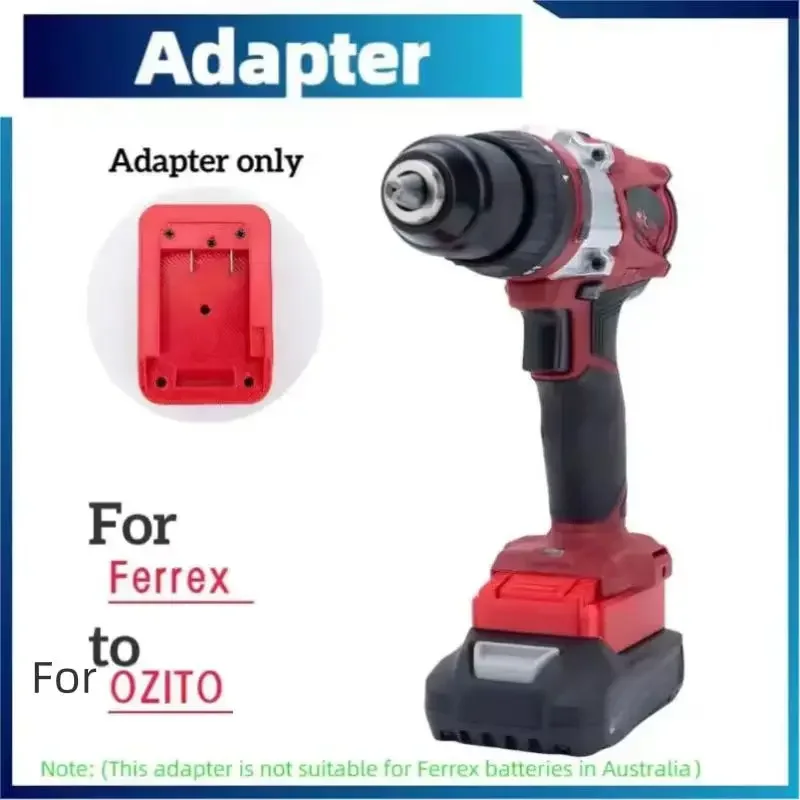 Per Aldi Ferrex Adapter Activ Energy 20V Batteria Per Convertitore Di Utensili Elettrici Da Ferrex A Ozito 18V (Senza Strumenti E Batterie)