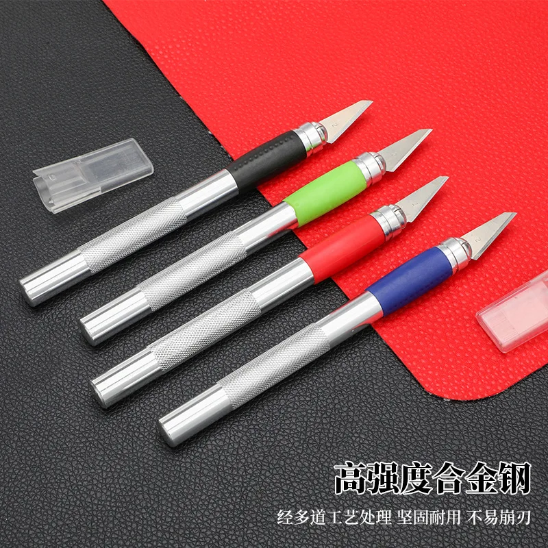 1PC Metal Scalpel Pocket Knife Non-slip Cutter Engraving Craft Knives for Mobile Phone Laptop PCB Repair Hand Tools