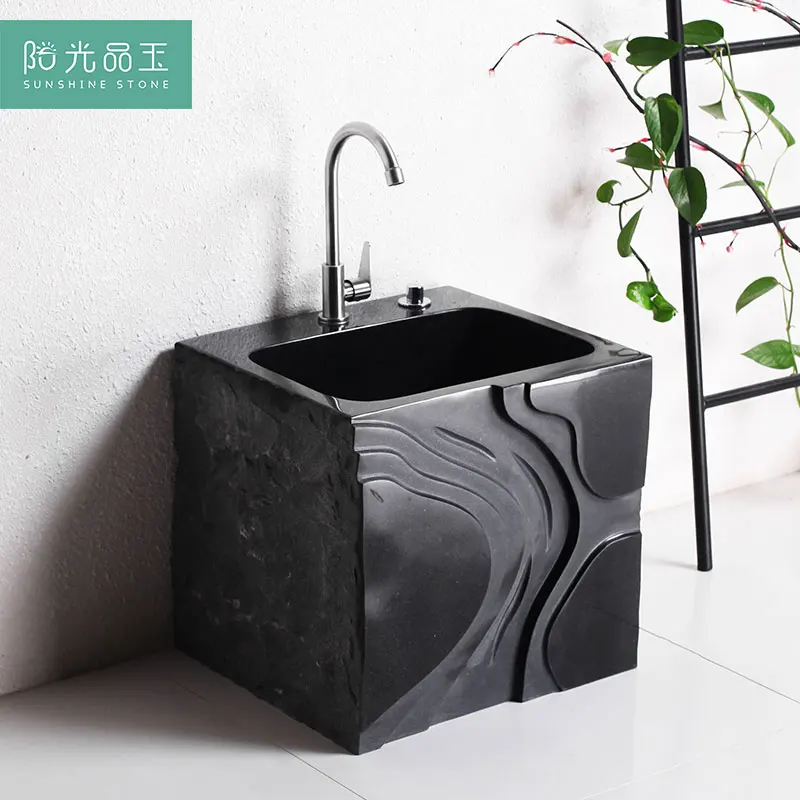 Household mop pool Outdoor courtyard Stone balcony Bathroom Stone mop pool Floor-to-ceiling sink