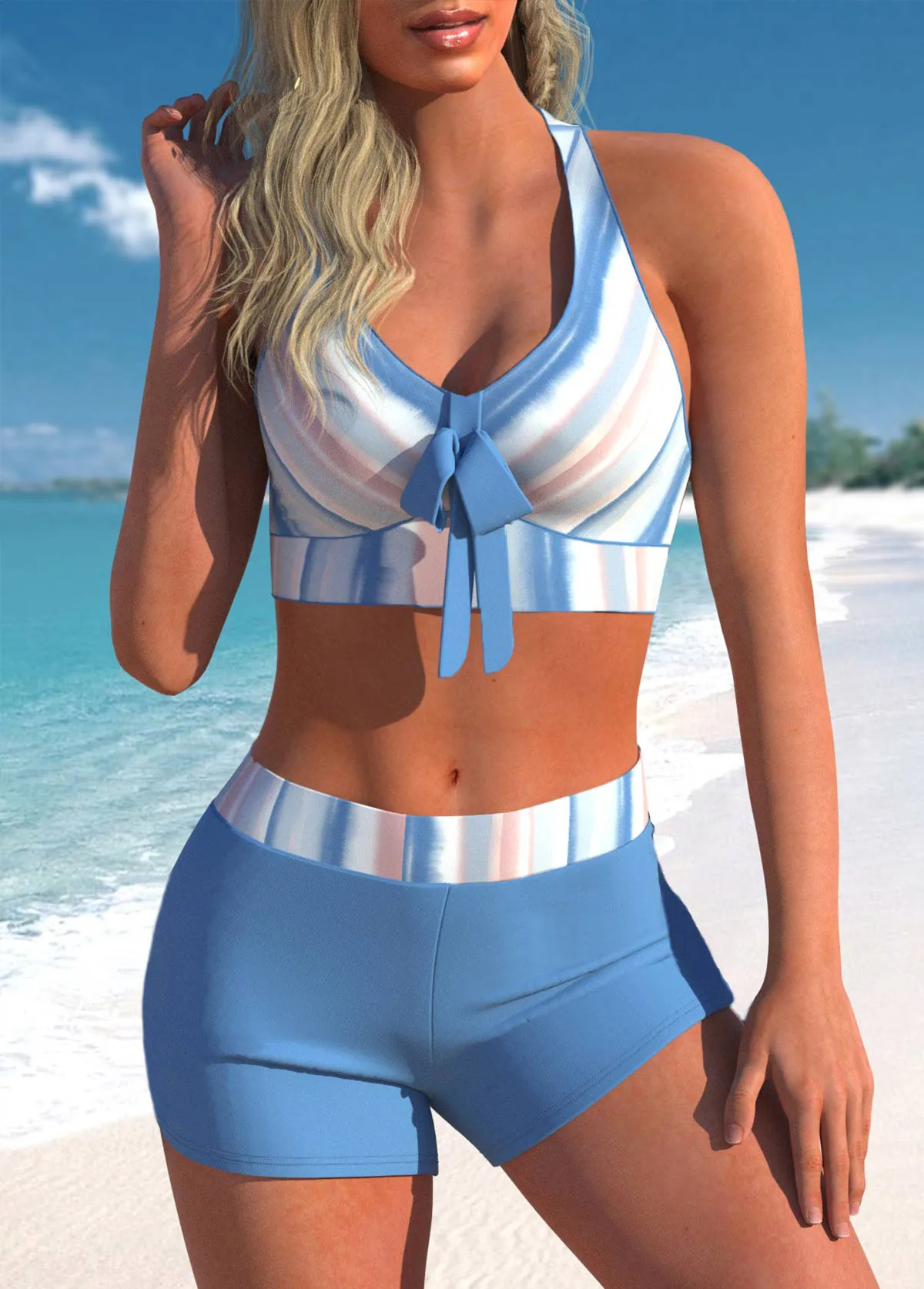 bikini shorty brassière S à 5XL style bohème vacances bord de mer