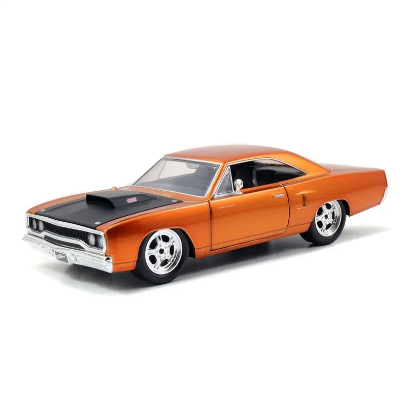 Jada 1:24 Dom 1970 Plymouth Road Runner Car Diecast Toys For Boys Metal