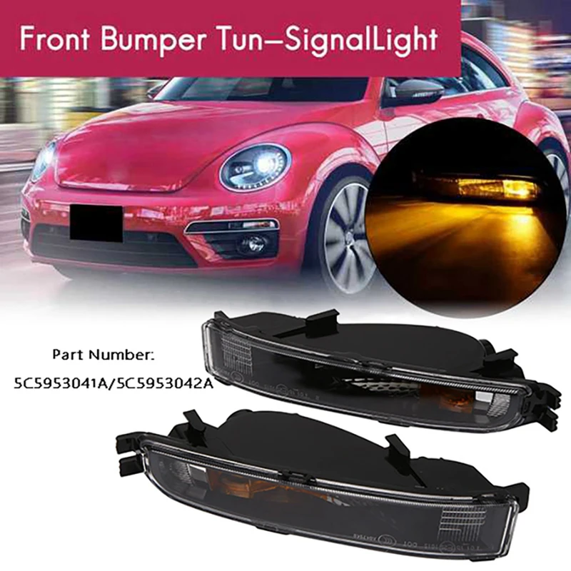 

Car Turn Signal Light For Beetle 2012-2018 Front Bumper Left Right Side Marker Light Lamp Shell