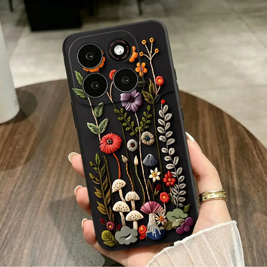 Cartoon Mushroom Phone Cover Case