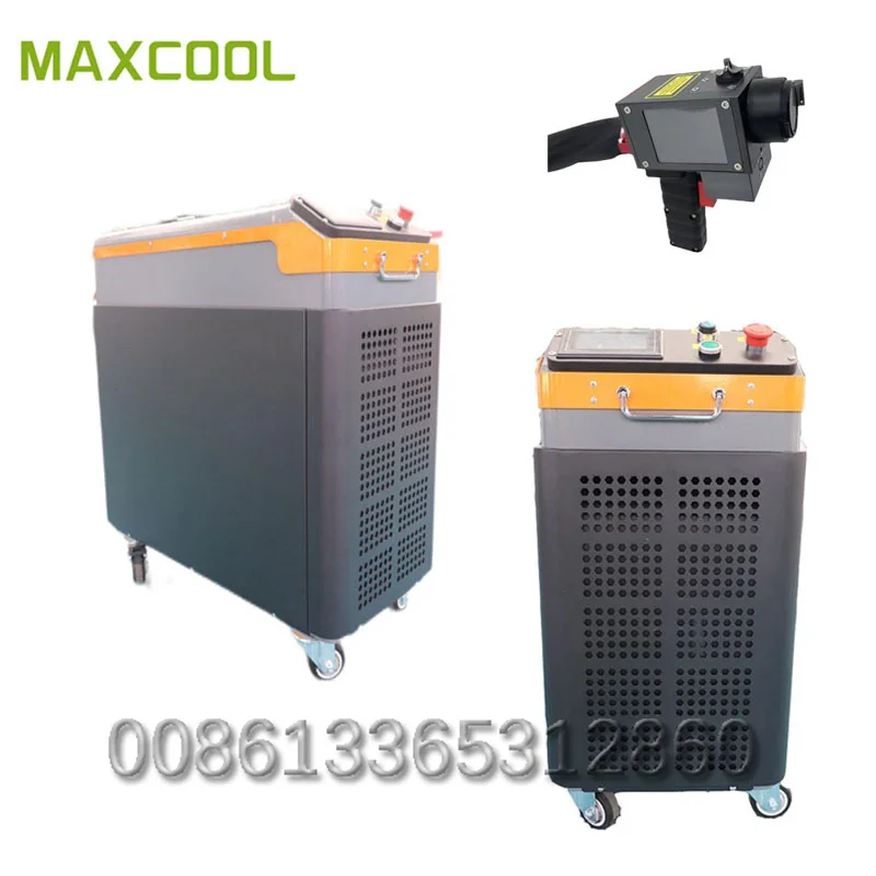 

Maxcool 100W 200W 300W 500W Pulse Fiber Laser Cleaning Machine Rust Remover Portable Laser Cleaner For Oxide Coating