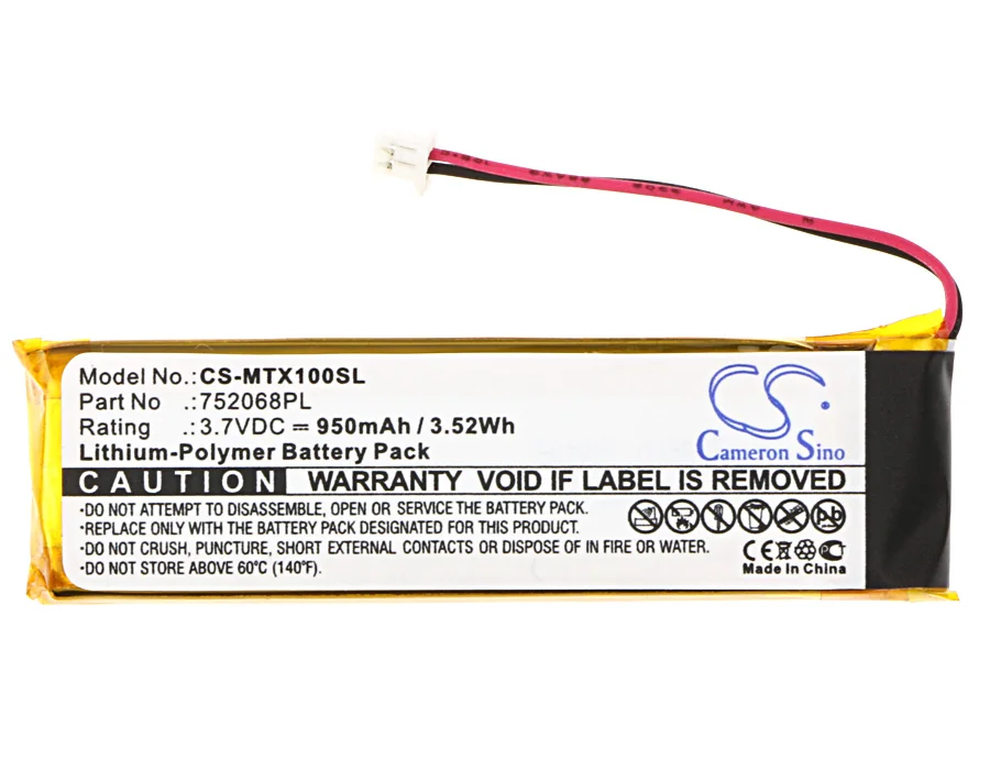Batteria Cameron Sino 950Mah Per Midland 752068Pl Btx1 Btx2 Btnext Btfm