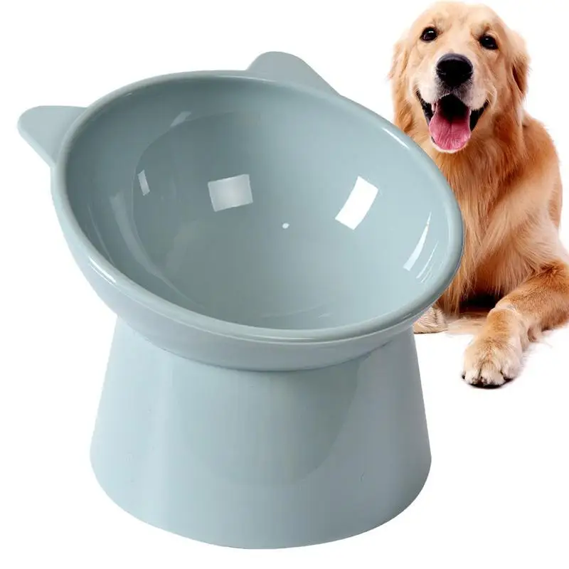 

Slanted Elevated Dog Bowl Cat Dog High Foot Bowl Neck Protector Anti Overturning Tilted Water Feeding Bowl For Pets Accessory
