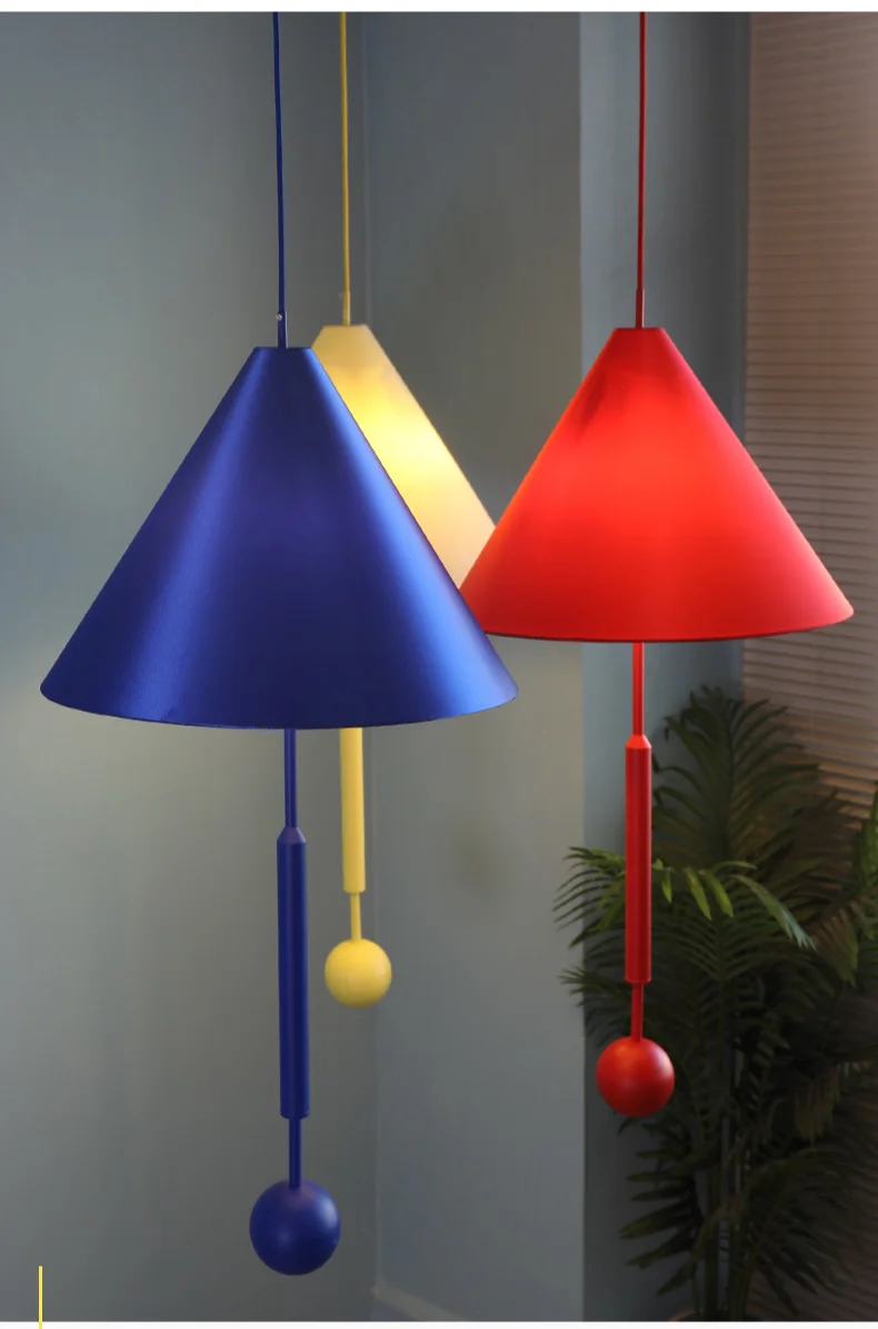 Description Picture 5 of itemMemphis Vintage Chandelier Living Room Dining Room Showroom Sofa Stairwell Loft Hat Umbrella Fabric Art Pendant Light Fixture