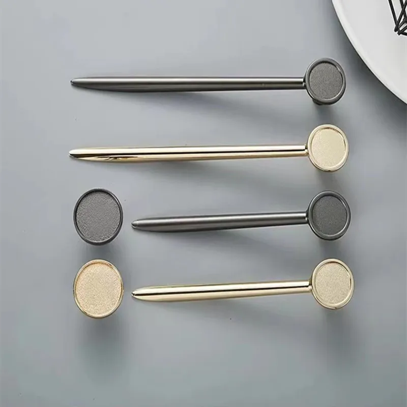 

Nordic Light Luxury High-Quality Zinc Alloy Creative Cabinet Handle Gold Bright Gold Pearl Single-Hole Wardrobe Solid Handle