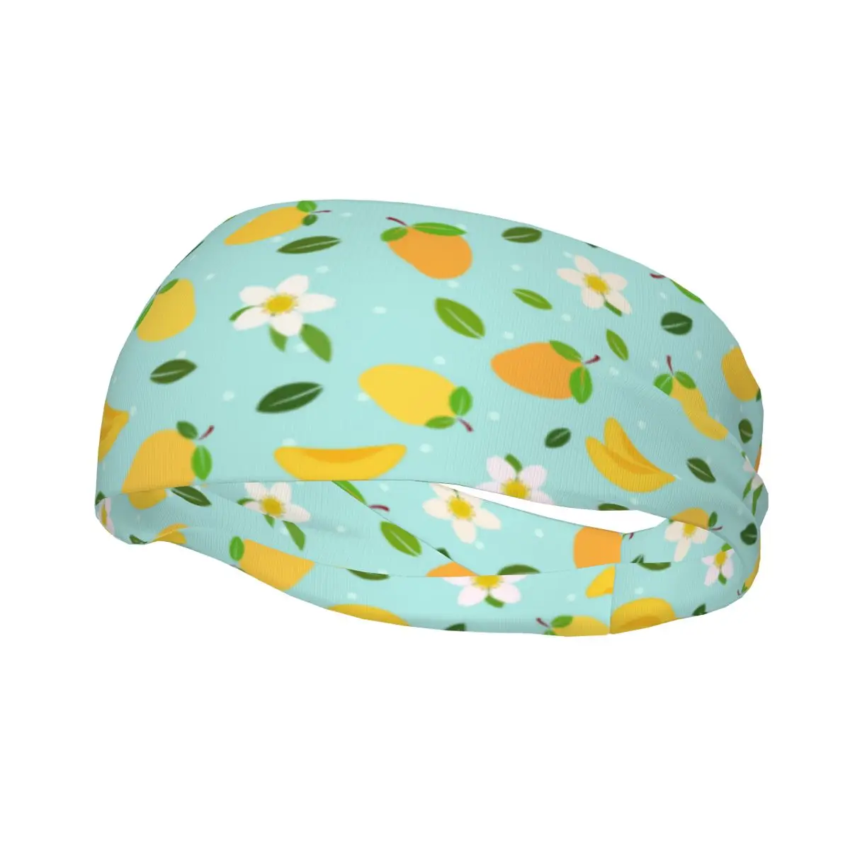 

Повязка на голову с цветком манго, головной платок, милая повязка на голову с фруктовым узором, для бега, баскетбола, детской спортивной безопасности для женщин