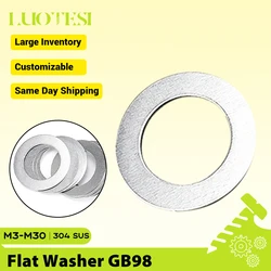 Ultra Thin Flat Washer 304 Stainless Steel - Precision Shim Adjust Gasket - M30x40xThick 10pcs