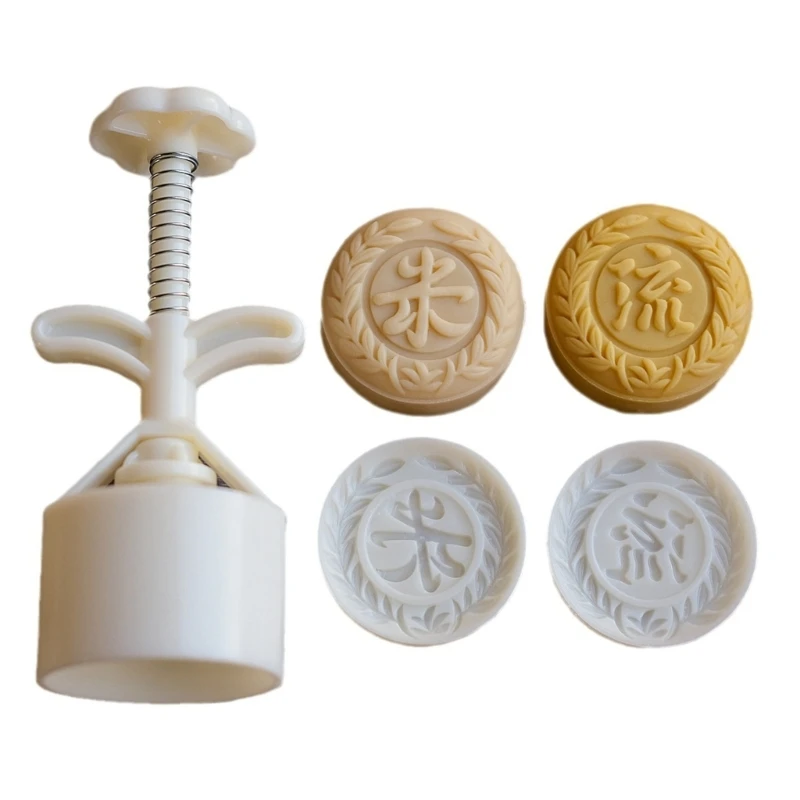 

75g Chinese Words Shape Mooncake Stamps Plastic Mooncake Moulds Baking Accessories Mooncake Tools for MidAutumn Festival