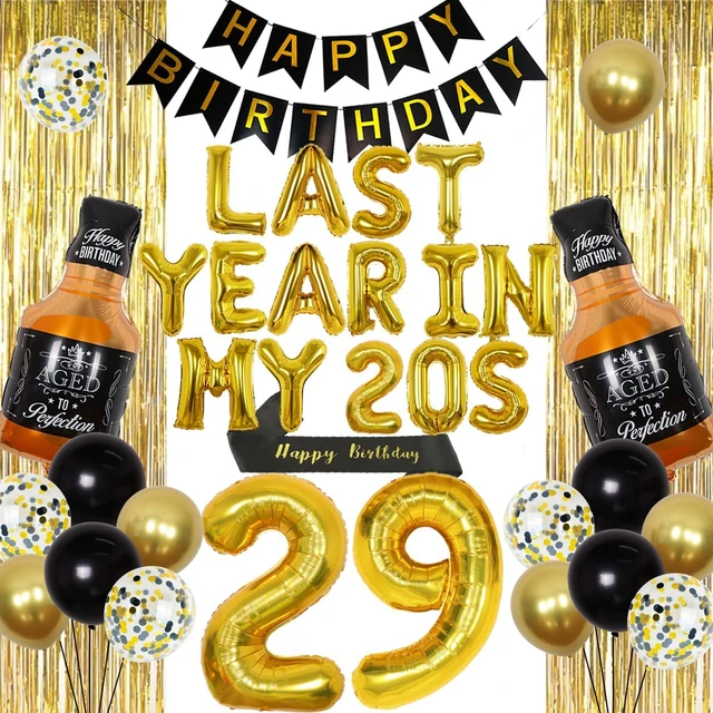 26th Birthday Gold Party Decorations 26th Birthday Photo Props 26th Party  Backdrop 