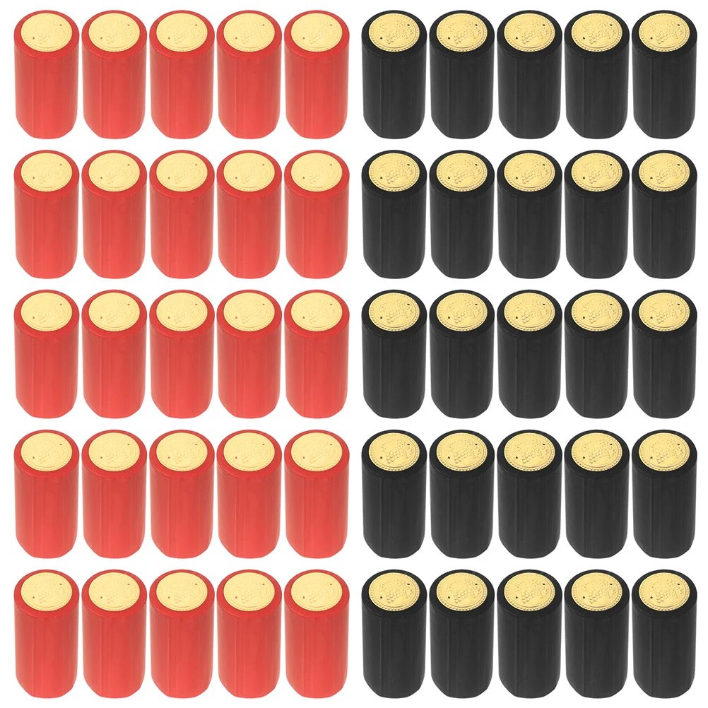 

200pcs Sealer for Bottles Heat Shrink Stoppers Heat Shrink Capsules PVC Shrink
