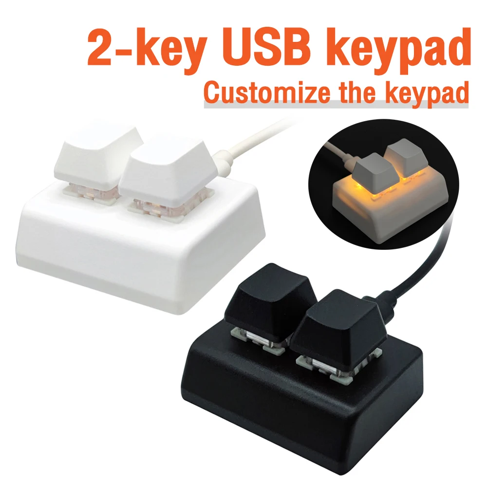 RGB USB Keypad 2-key Copy And Paste One-key Password Multiple Key Combinations Shortcut Keys OSU Gaming Keyboard