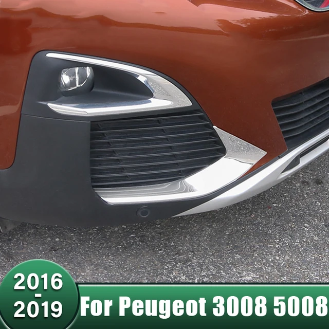 Car Front Fog Light Frame Trim Cover Light Eyebrow Garnish Stickers For  Peugeot 3008 5008 GT 2016 2017 2018 2019 3008GT 5008GT - AliExpress