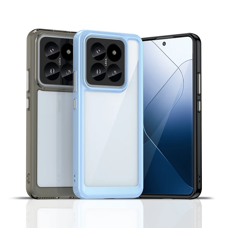 

For Xiaomi 14 Pro Clear Case Xiaomi 14 Pro Cover Fundas Shell Coque Hard Translucent Shockproof Phone Bumper For Xiaomi 14 Pro