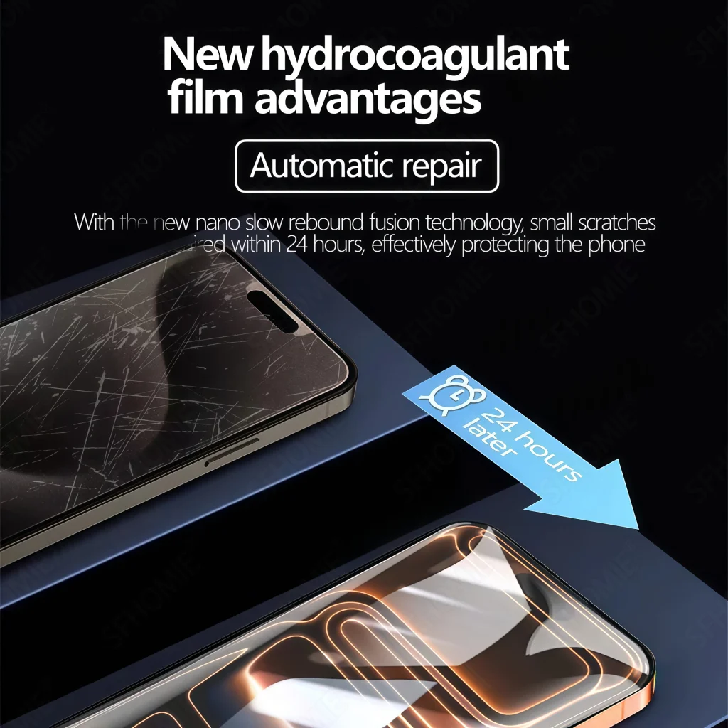 4-Pack HD Full Cover Hydrogel Screen Protection Film