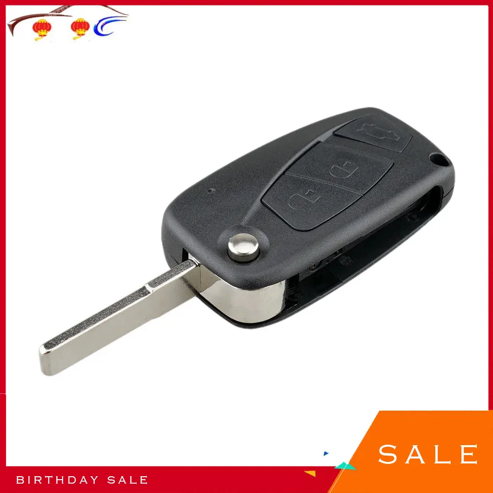 Car Key Shell New 3 button 3 BTN for FIAT button Punto Ducato Stilo Panda Flip Folding Remote Car Key Shell Case Cover SIP22 blade