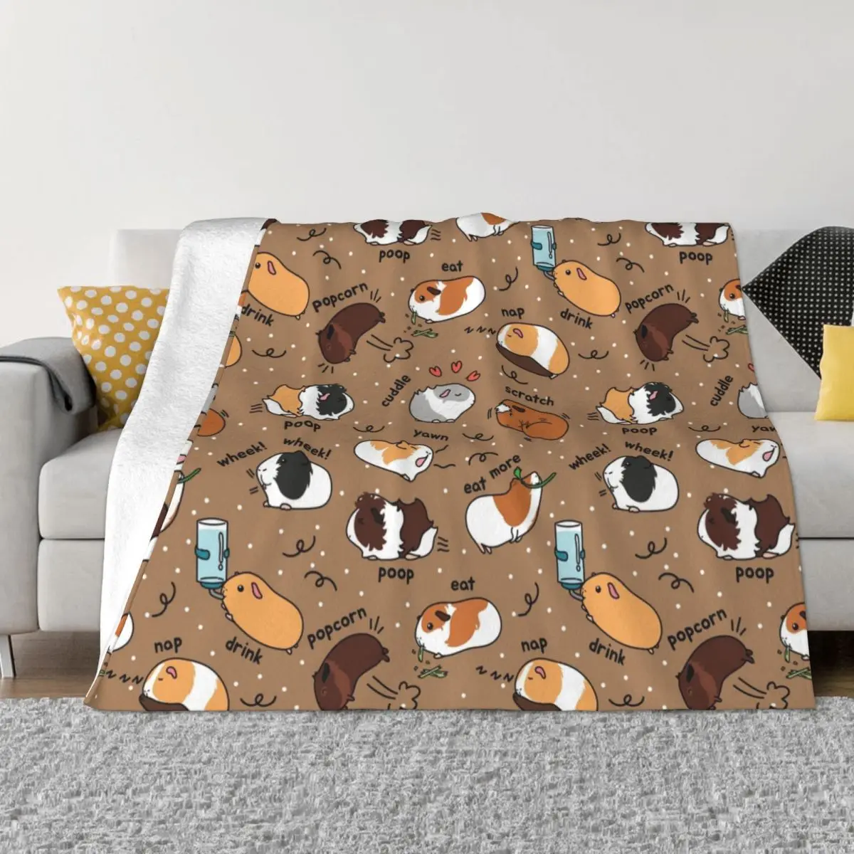 Use Blanket Guinea Pig Bedding Flannel Throw Blankets Blankets Pigs