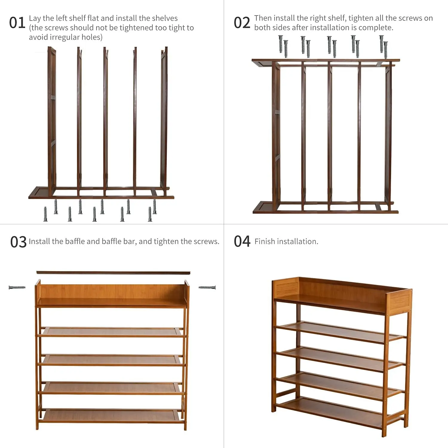 5-Tier Bamboo Shoe Rack 5