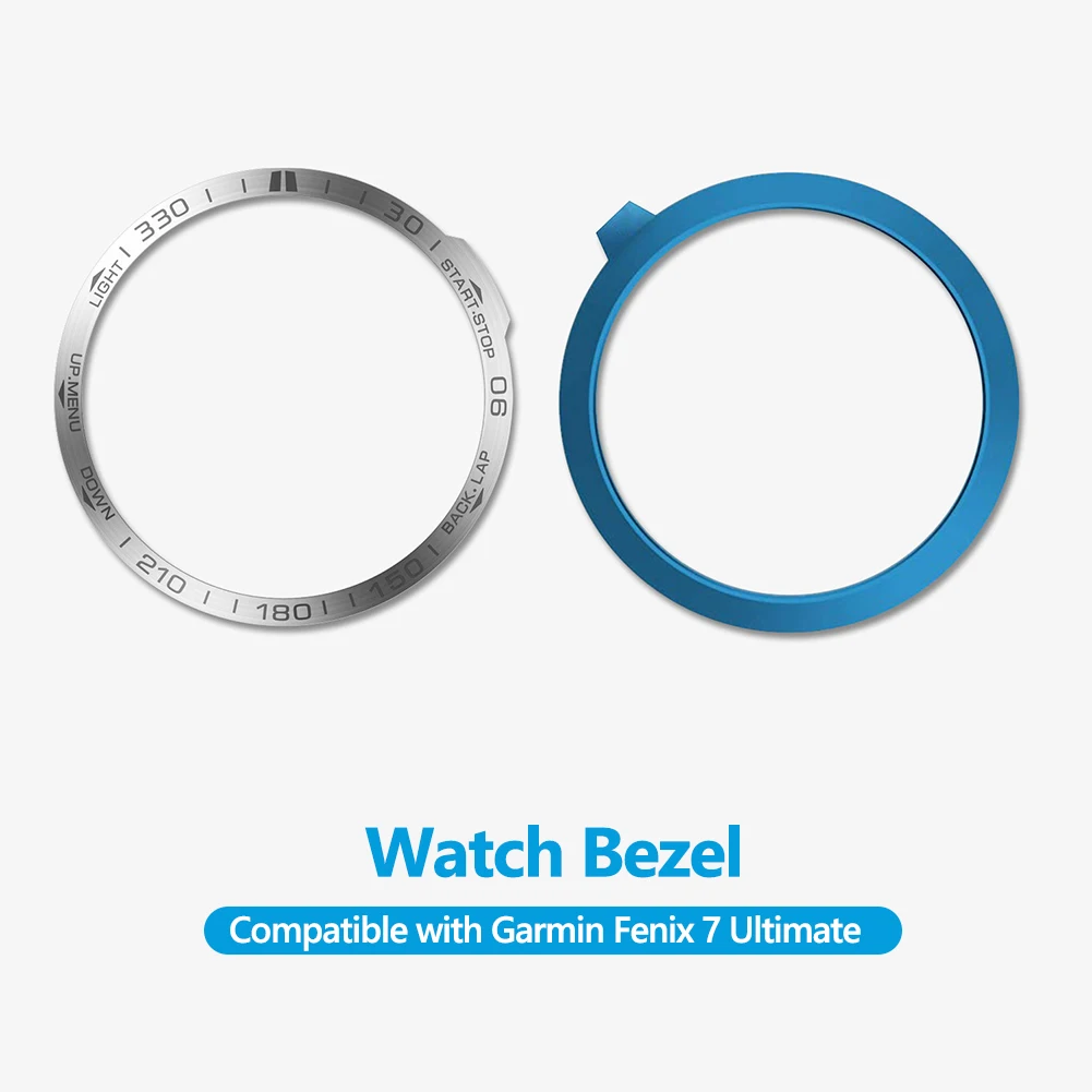 Stainless Steel Bezel Metal Cover for Smartwatch - Protective Accessory