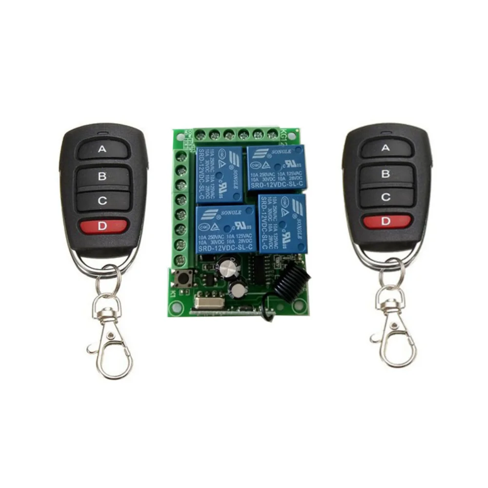 Multifunctional Wireless Receiver Rolling Code IR Remote Control Smart Life Gate Key Automatic Gate Remote Controls Switch