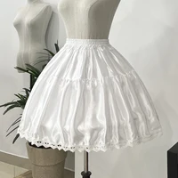 Jupon court à volants style Lolita pour fille, jupe tutu bouffante blanche, demi-jupon bouffant, crinoline de bal, sous-jupe pour robe de mariée 3