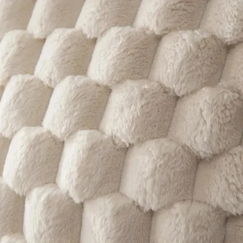 1pcs Pineapple Grid Turtle Pattern 3D Soft Plush Throw Pillowcase,Cream White For Living Room Sofa Bedroom Home Room Decor 4