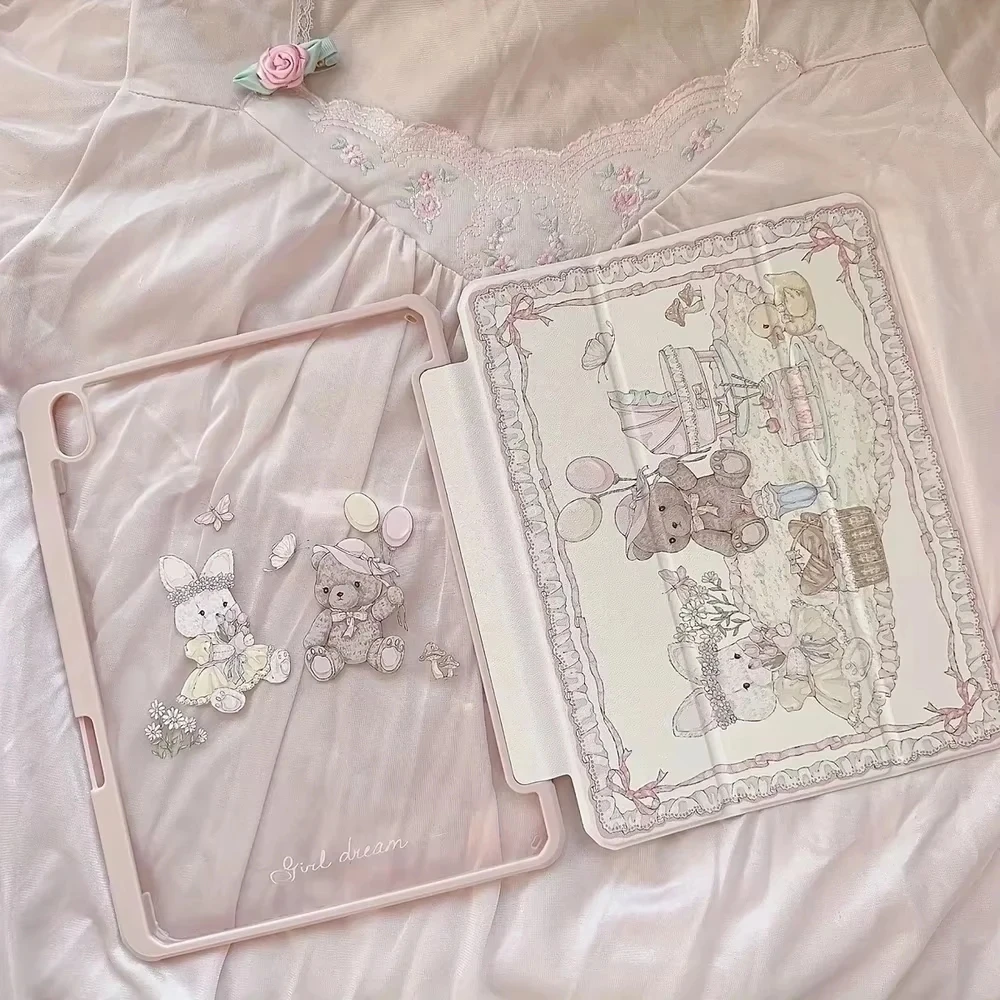 Floral Pattern Flip Smart Cover