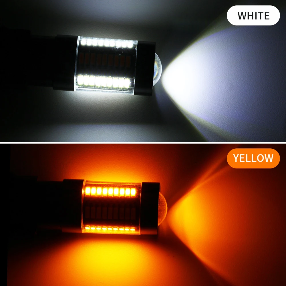 2pcs 1156 bau15s p21 5w canbus   ba15s p21w T20 7440 4014 66SMD   ÷   Drl ְ     õ 12V