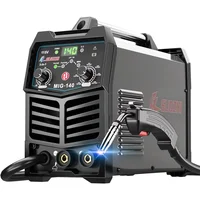 140Amp MIG Welder, 110V Flux Core MIG/Stick/Lift TIG 3 in 1 MultiProcess Welding Machine with Synergy 1