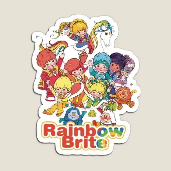 Rainbow Brite Gift For Fans For Men And Magnet Holder Kids Home Cute Decor Funny Children Stickers for Fridge Organizer Toy