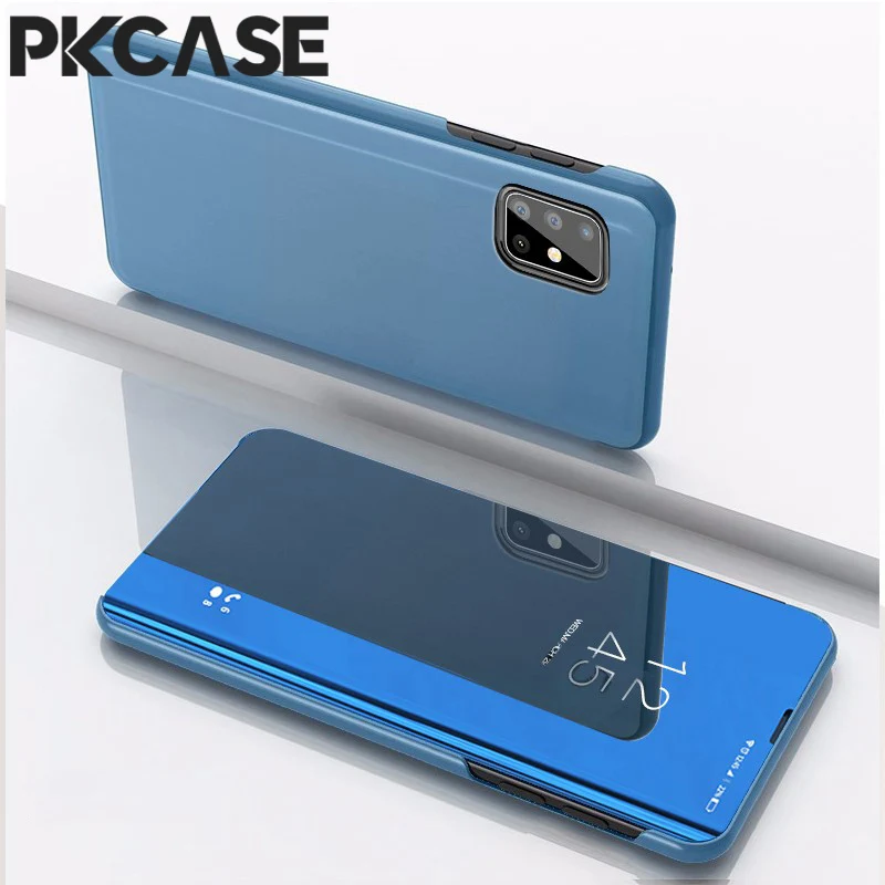 PKCASE Reflective Mirror Flip Phone Case Cover