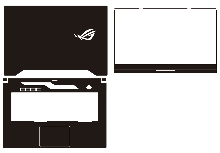 Наклейка из углеродного волокна для ноутбука наклейки защиты чехла ASUS ROG Zephyrus G15