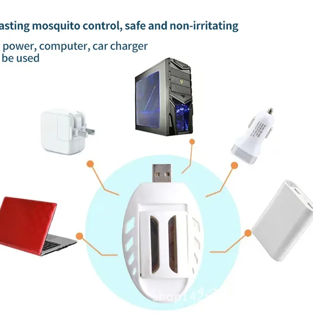 2Db Usb Szúnyoggyilkos Fényes Tiszta Autó Szúnyogtaszító Hordozható Elektromos Szúnyog Tekercs Kártevőirtó - Image 6