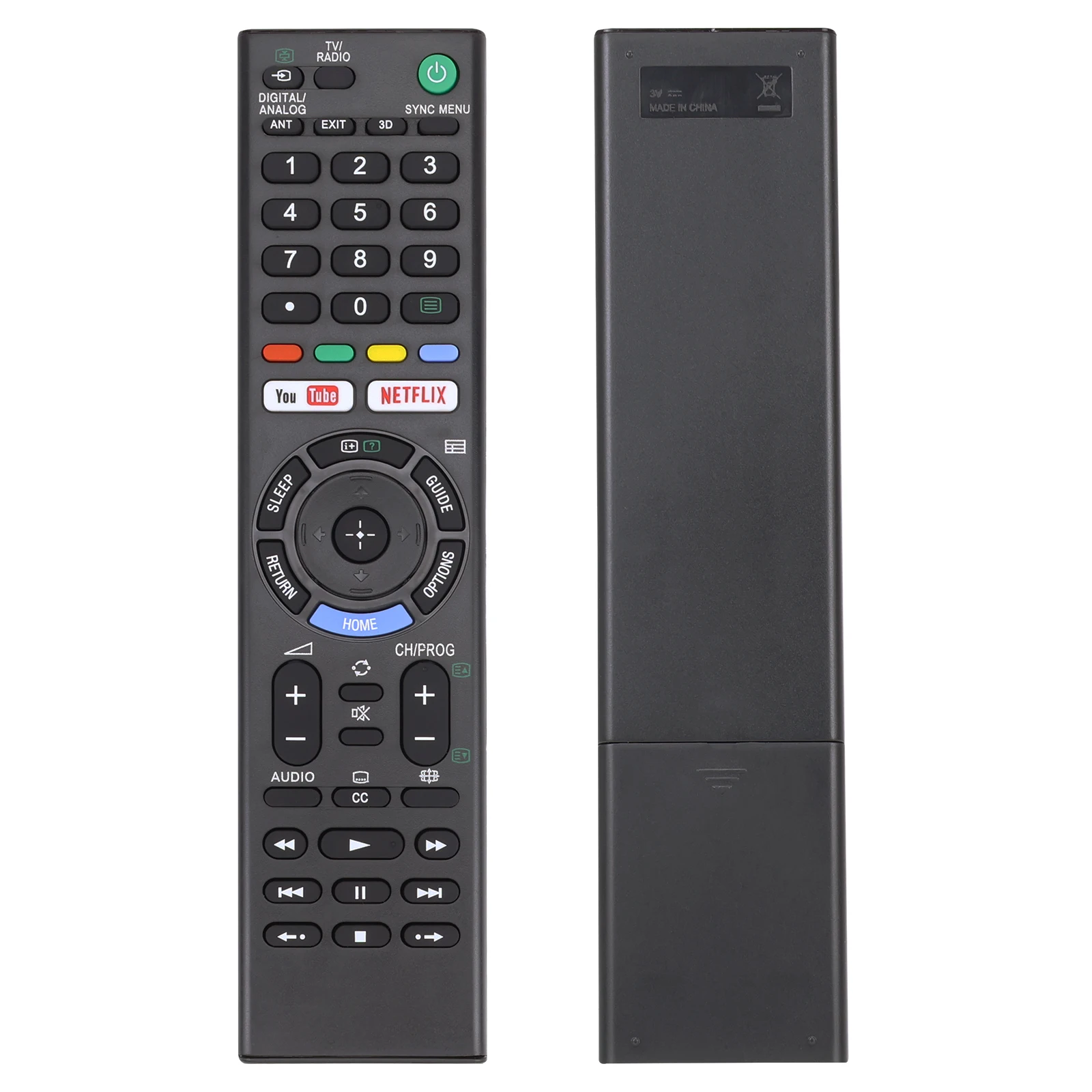 Replacement Remote Control RMT-TX300E for Sony Bravia TV Netflix And YouTube Buttons | IT