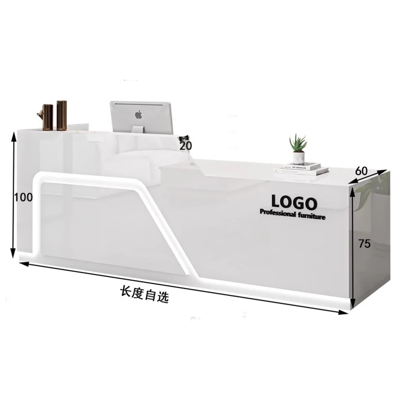 Beauty Salon Barber Reception Desks Store Bar Counter Cashier Counter Desk Commercial Furniture