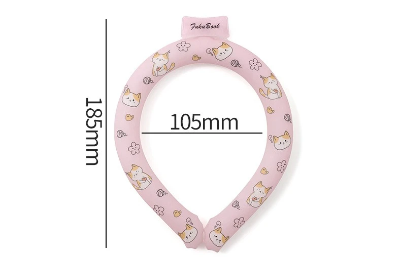 Hot! Japanese summer 28° heatstroke prevention cooling ice collar outdoor sports ice neck cooling ring cartoon PCM neck ring
